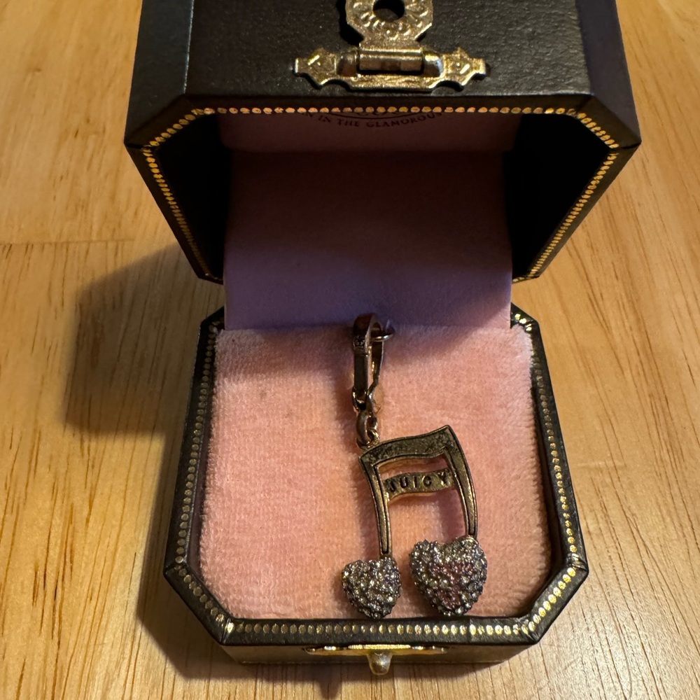 Juicy Couture vintage music note charm for bracelet